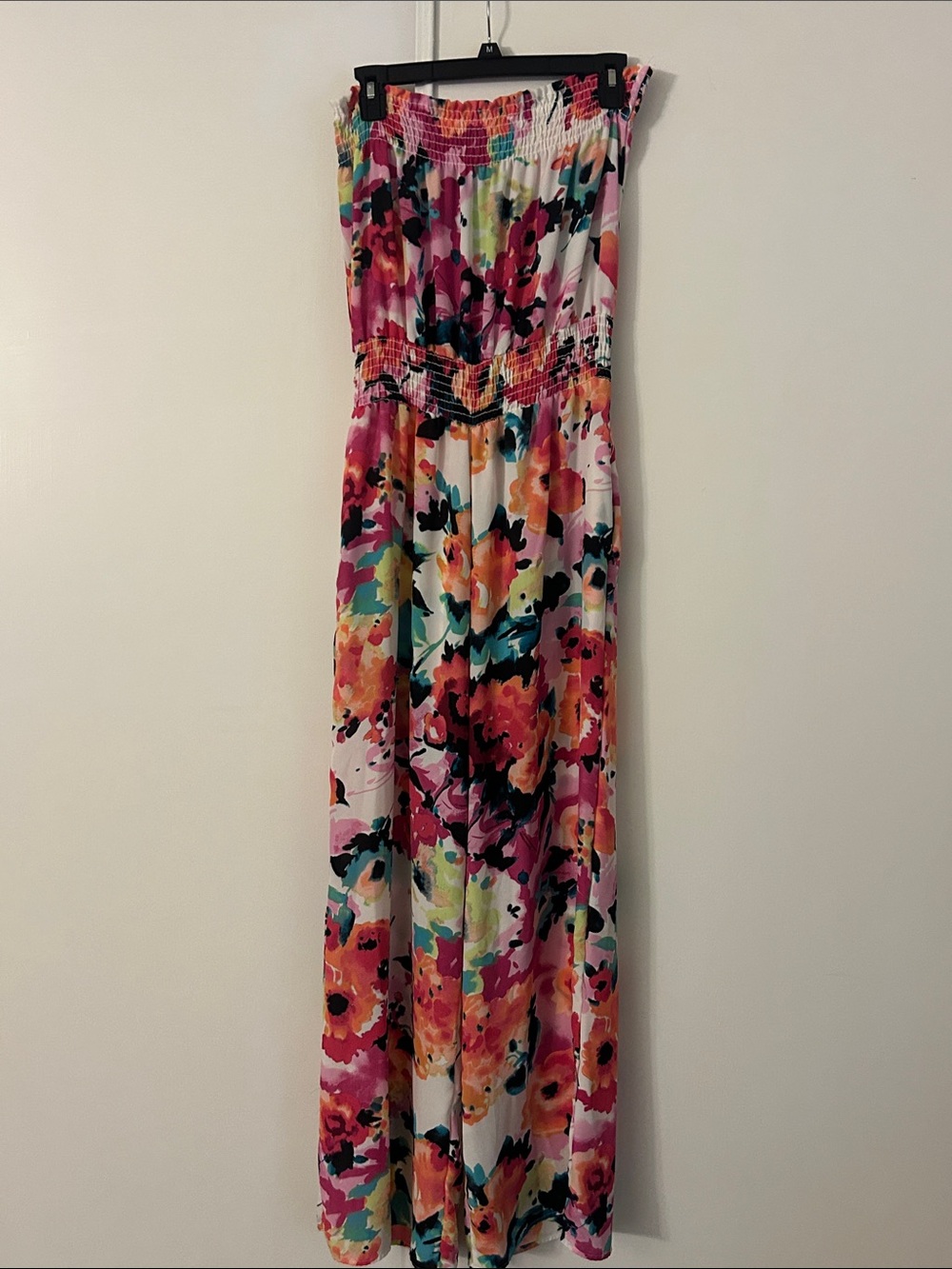 Colorful Floral Strapless jumpsuit